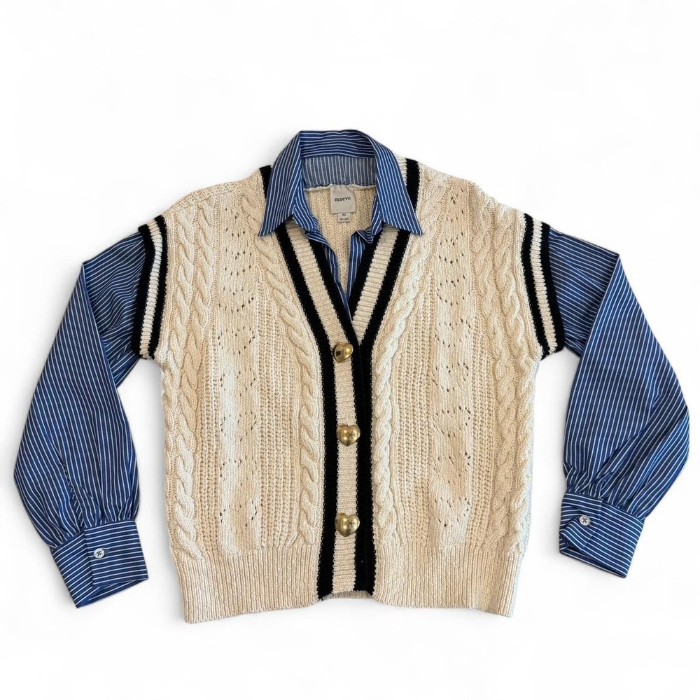 Maeve Twofer Sweater Vest Shirt
